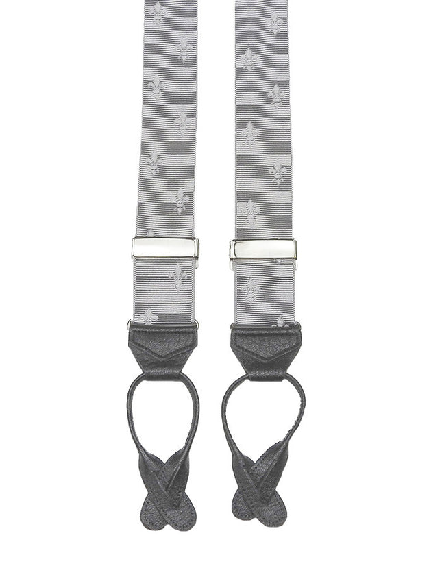 Albert Thurston Silver Button On Braces