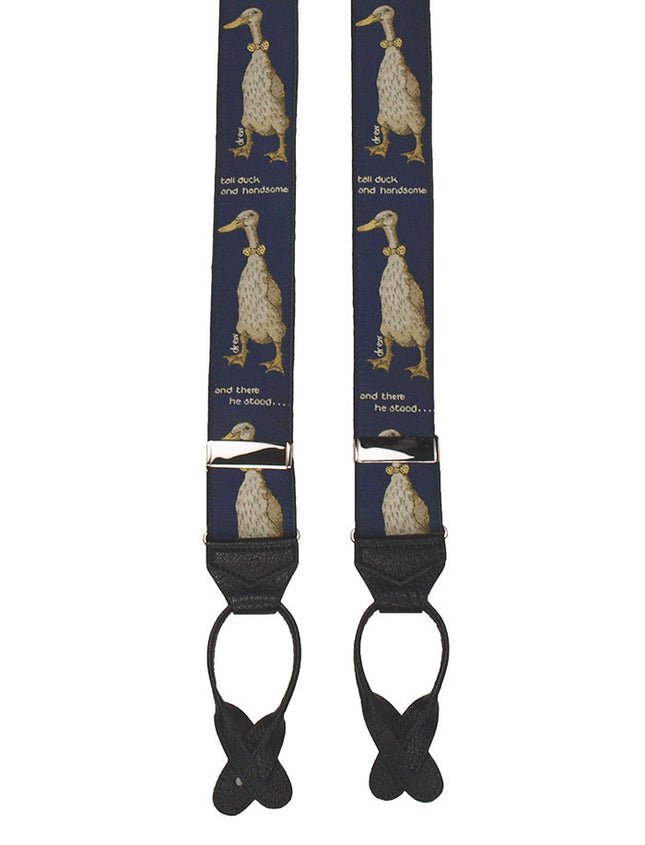 Tall Ducks Woven Silk Braces