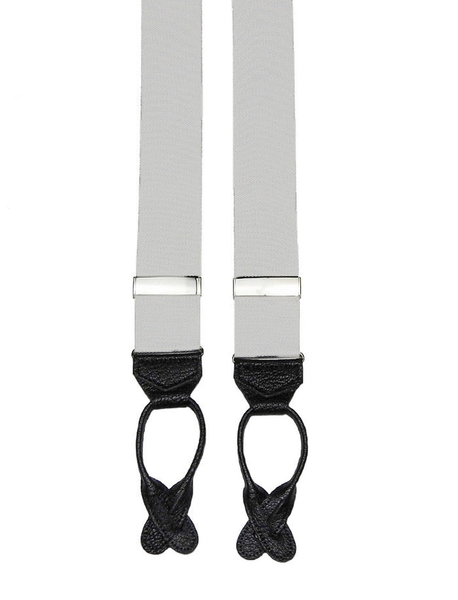 Silver Button Braces