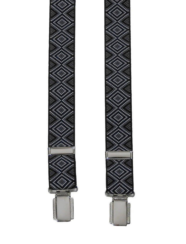 H-Back Black Patterned Braces