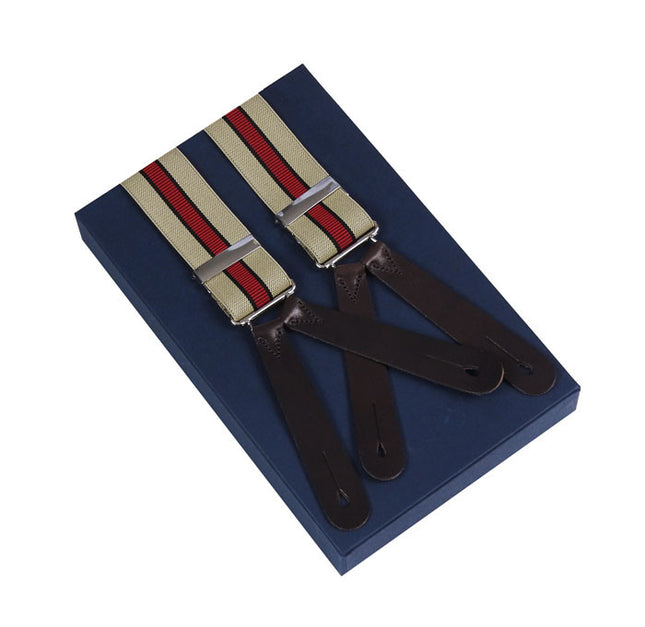 Albert Thurston 1940's Style Striped Braces