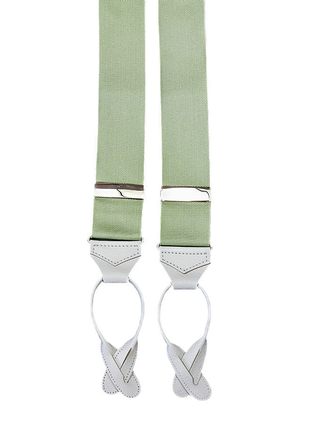 Opal Green Button On Braces