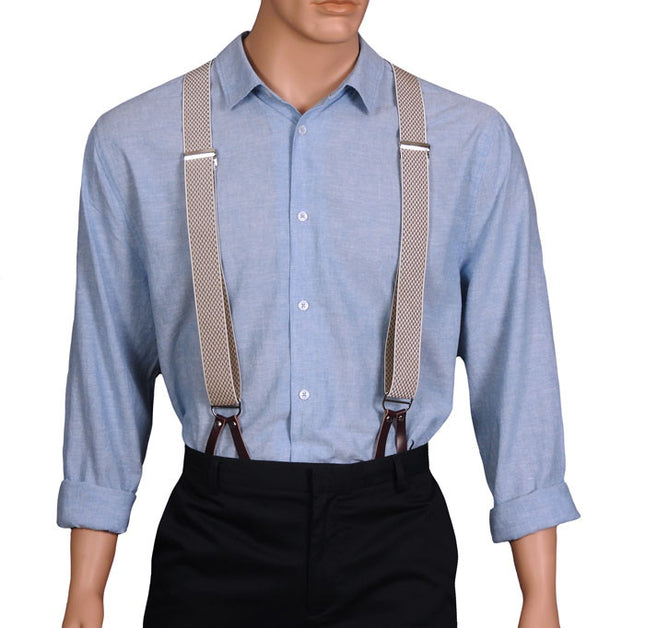 Cappuccino Coloured Button On Braces