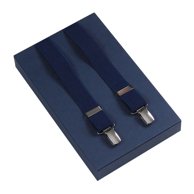 Skinny Navy Blue Braces