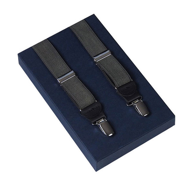 Dark Grey Satin Braces