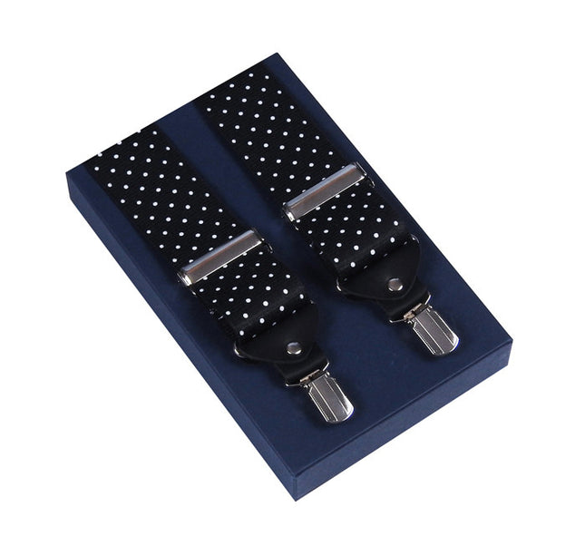Wide Black Dotted Braces