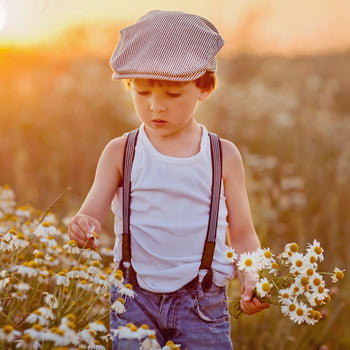 Little Boy Wearing Trouser Braces