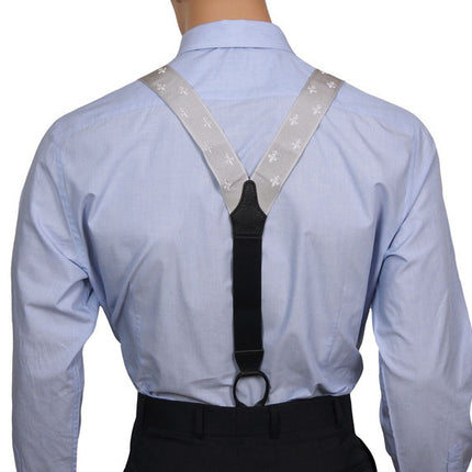 Albert Thurston Silver Button On Braces Y Back
