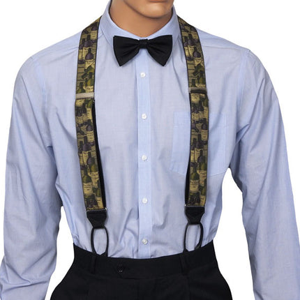 Albert Thurston Woven Silk Braces Front