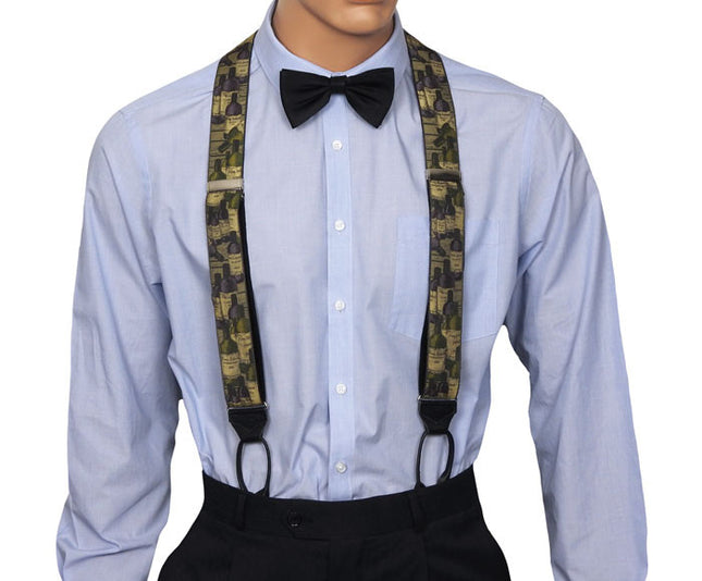 Albert Thurston Woven Silk Braces Front