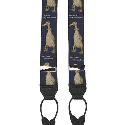 Tall Ducks Woven Silk Braces