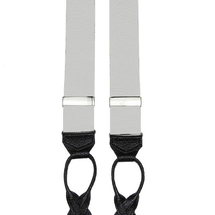 Silver Button Braces
