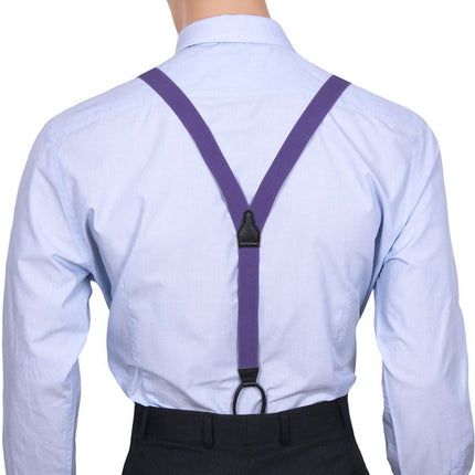 Skinny Purple Y Back Braces