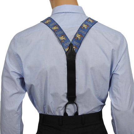 Growing Old Woven Silk Braces Y Back