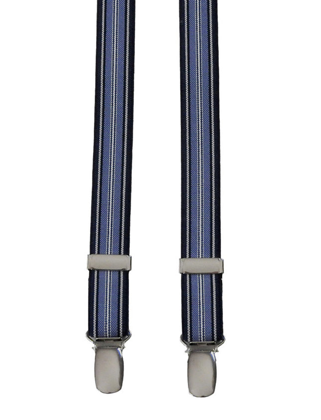 Super Skinny Blue Striped Braces