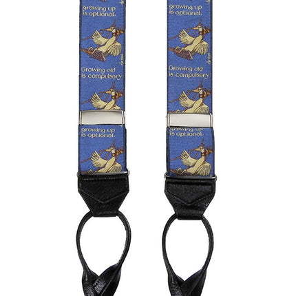Growing Old Woven Silk Braces