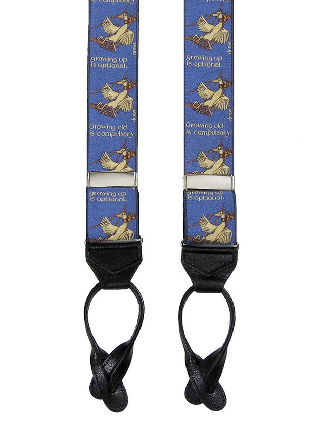 Growing Old Woven Silk Braces
