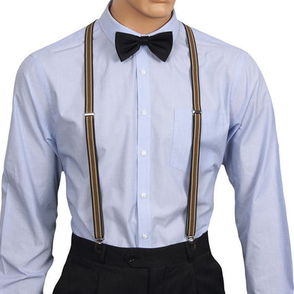 Super Skinny Striped Braces Front