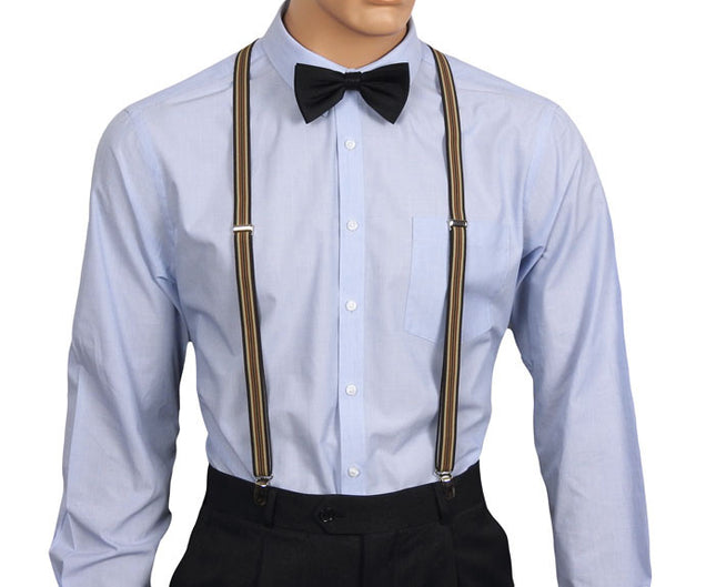 Super Skinny Striped Braces Front