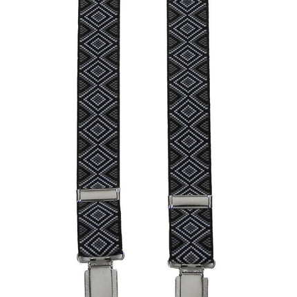 H-Back Black Patterned Braces