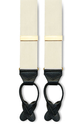 Ivory Barathea Suspenders