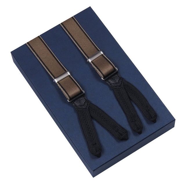 Bronze Braces With Braided Ends