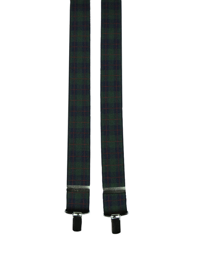Green Tartan Suspenders