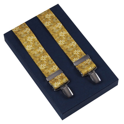 Yellow Floral Braces