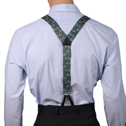 Australian Flora Y Back Button Braces