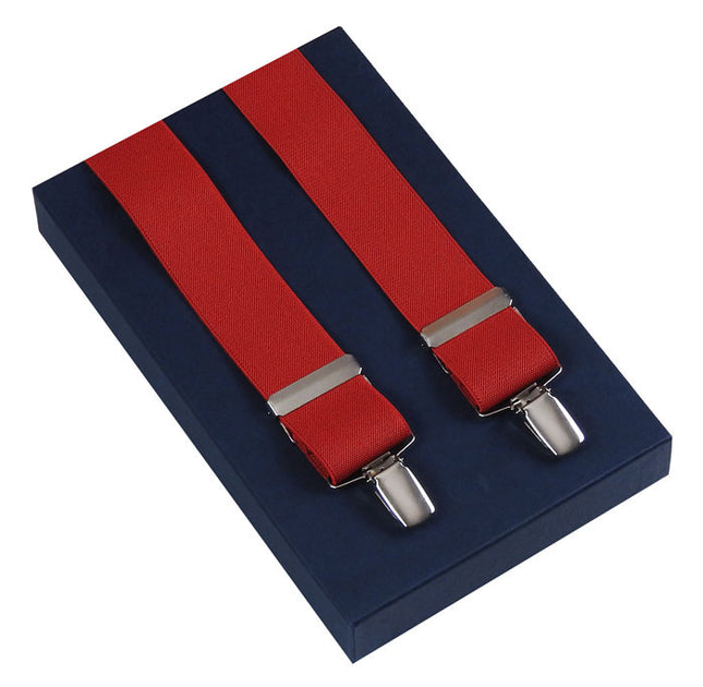 Red Braces For Men