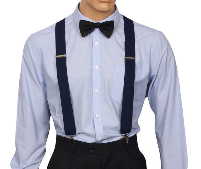 Navy Blue Braces Front