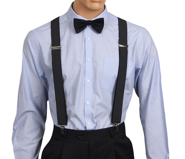 Charcoal Suspenders Front