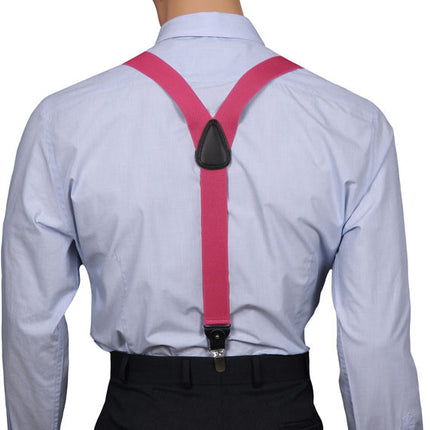 Fuchsia Pink Y Back Combo Braces