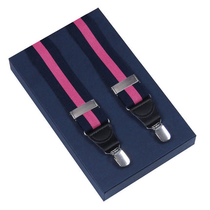 Navy And Magenta Braces
