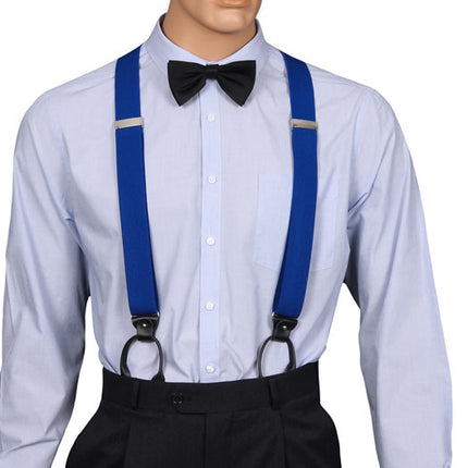 Royal Blue Combo Braces button runners fitted