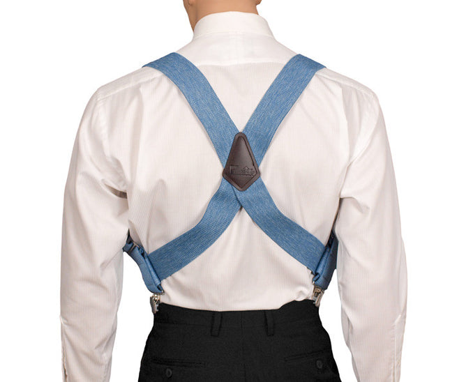 Denim Blue Hip Clip Braces