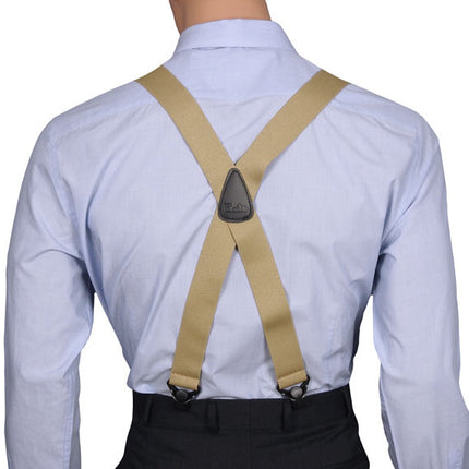 X-back khaki airport friendly braces