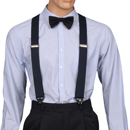 Navy Gripper Clip Braces