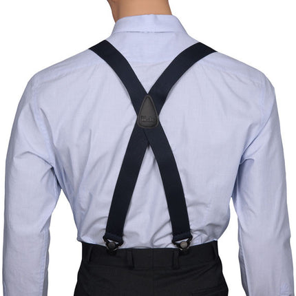 Navy Gripper Clips X Back
