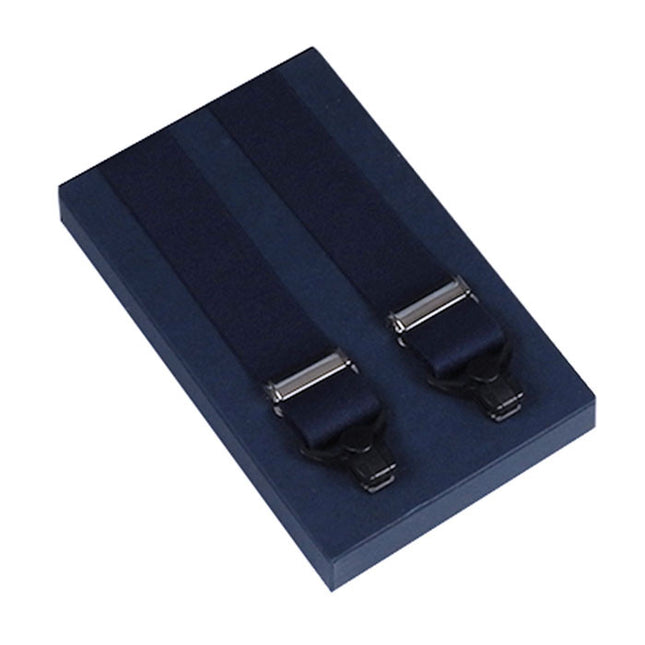 Navy Blue Braces With Gripper Clips
