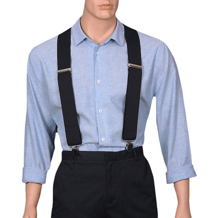 Black Extra Wide Braces For Men
