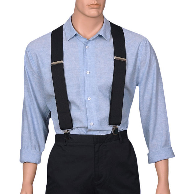 Black Extra Wide Braces For Men