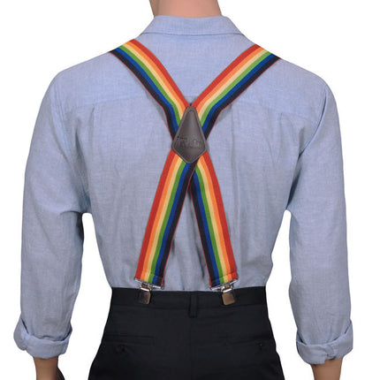 X Back Rainbow Braces For Men