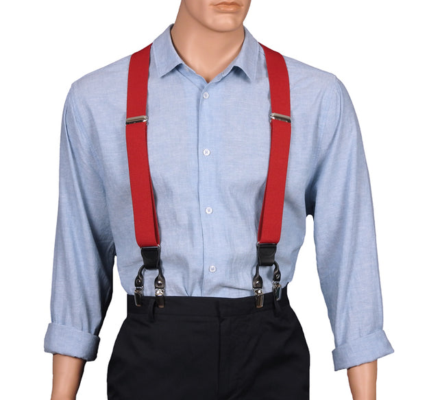 Red Double Clip Braces