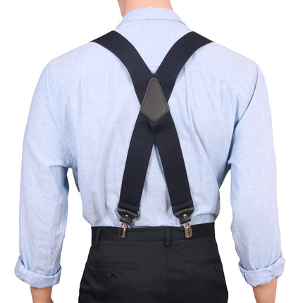 Navy Blue X Back Extra Wide Braces