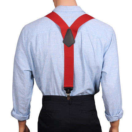 Extra Wide Red Braces