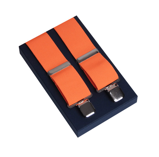 Extra Wide Orange Clip On Braces