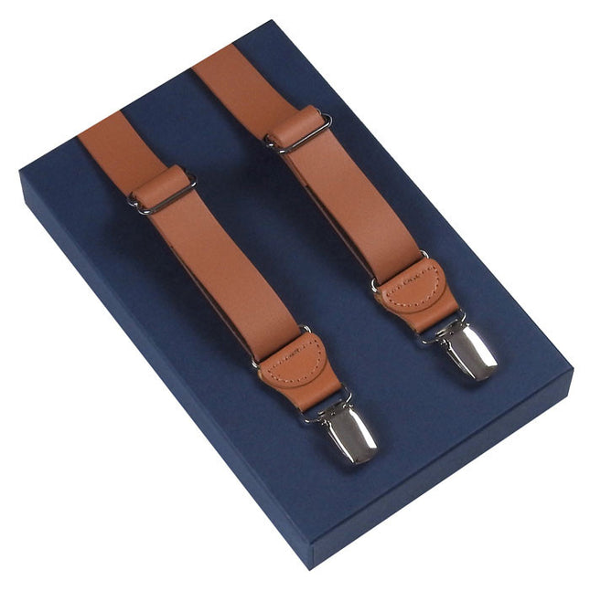 Tan Leather Braces