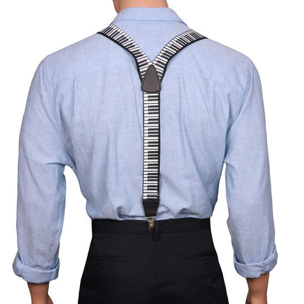 Piano Keyboard Y Back Clip On Braces