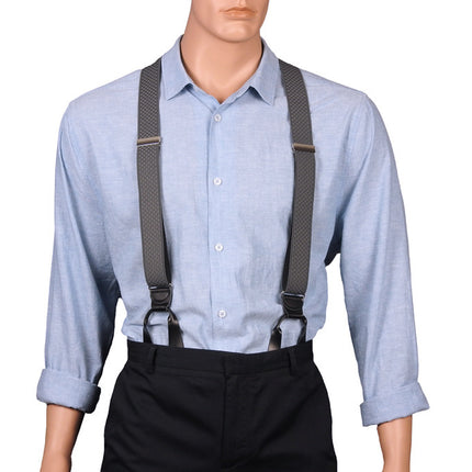 Grey Button Braces